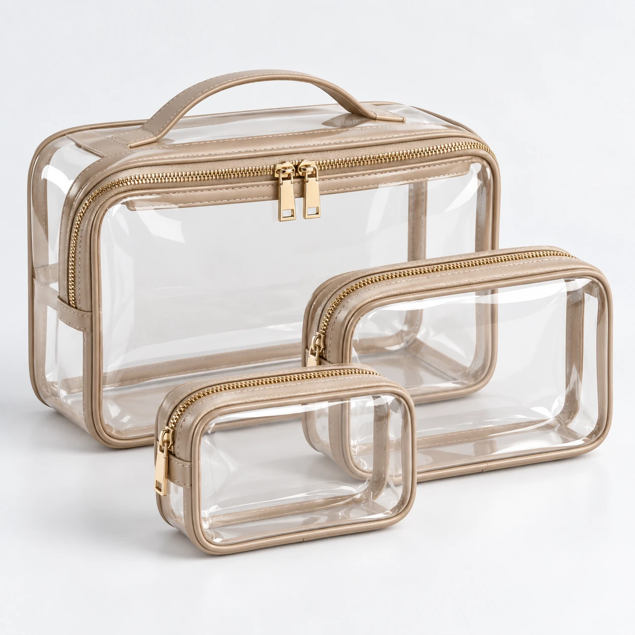 ST-165 Taba Premium Şeffaf Organizer — 3 Boy