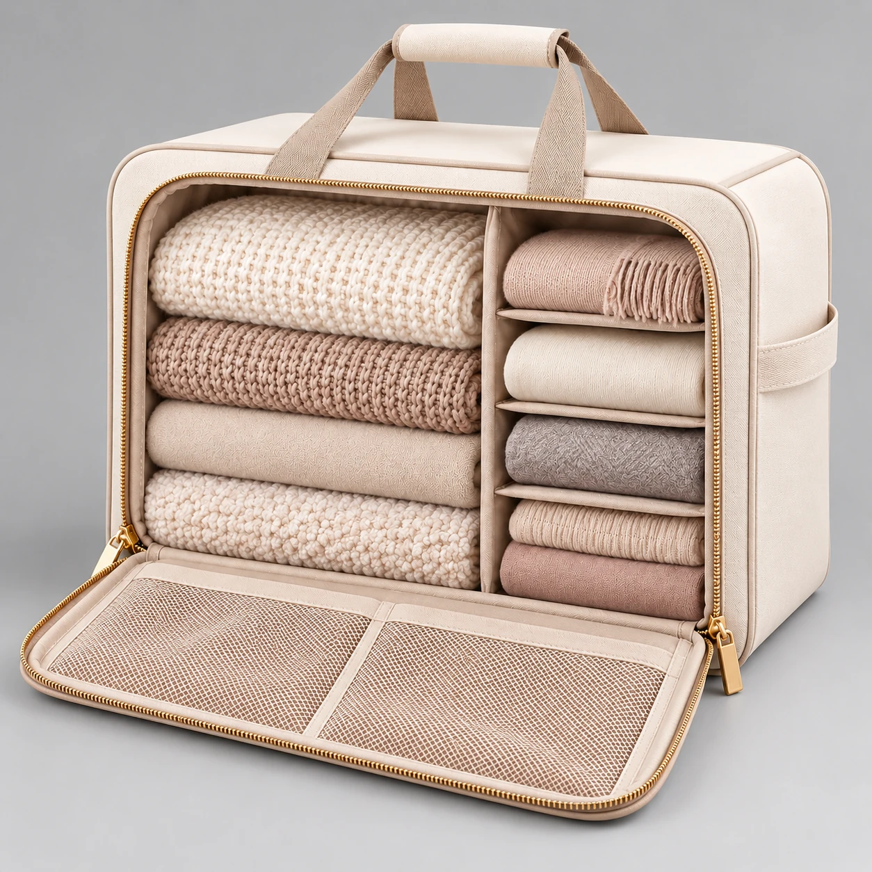 ST-240 Bölmeli Seyahat Tekstil Organizer Çantası