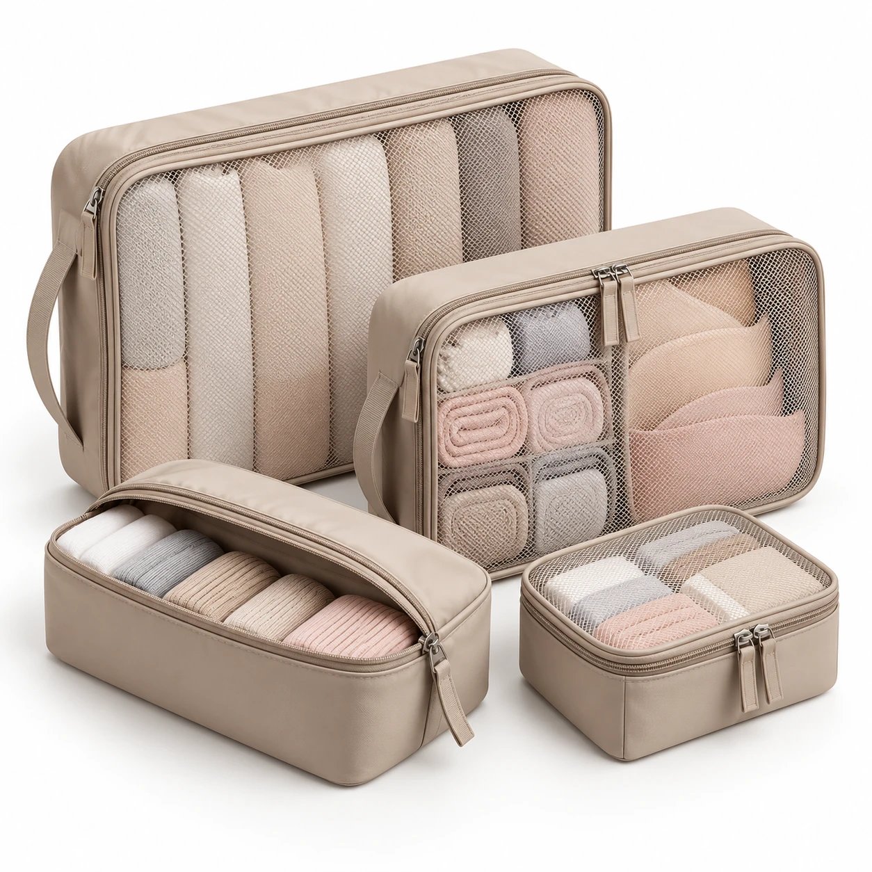 ST-277 Premium Kozmetik Seyahat Organizeri — 4 Boy
