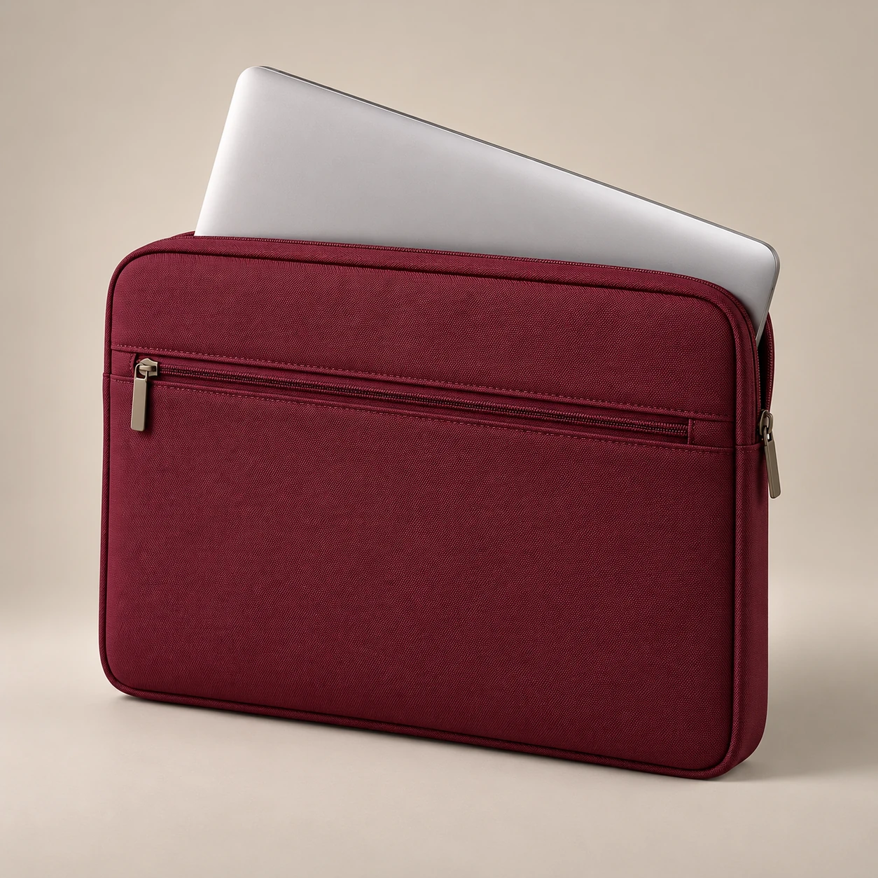 ST-291 Bordo Ön Cepli Laptop Kılıfı