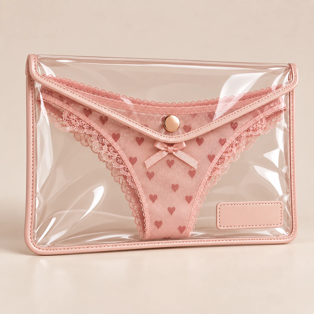 ST-313 Şeffaf Kapaklı Slip Zarf Pouch