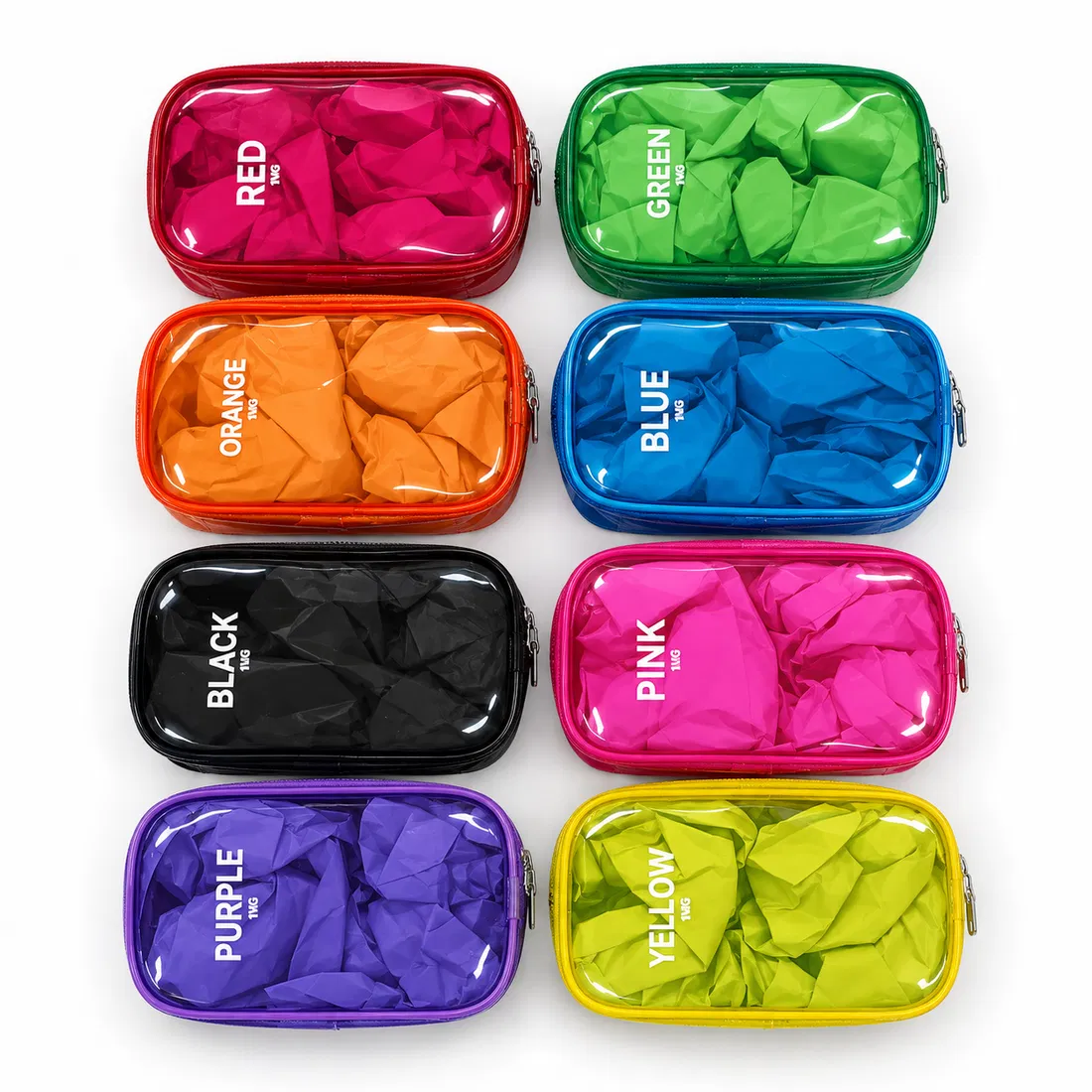 ST-014 Renkli Mini Şeffaf Organizer 8 Renk