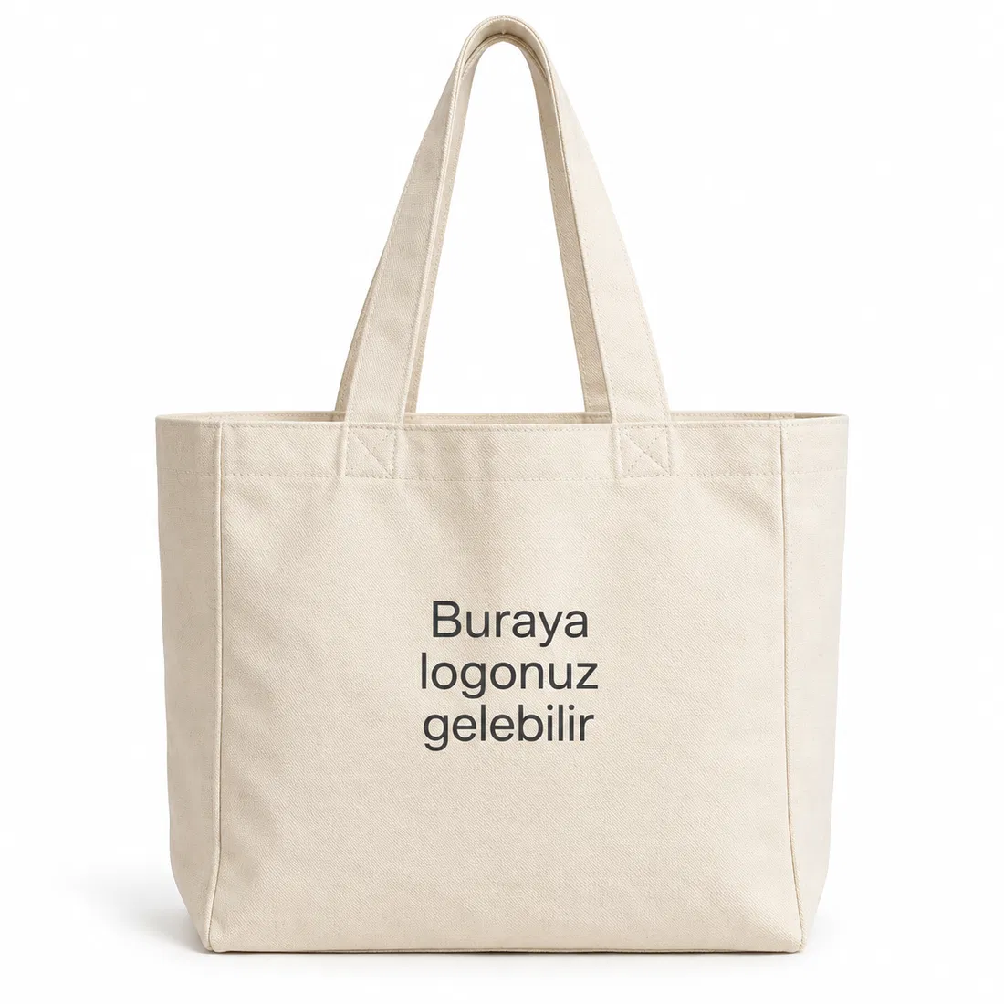ST-034 Uzun Saplı Ham Bez Tote Çanta