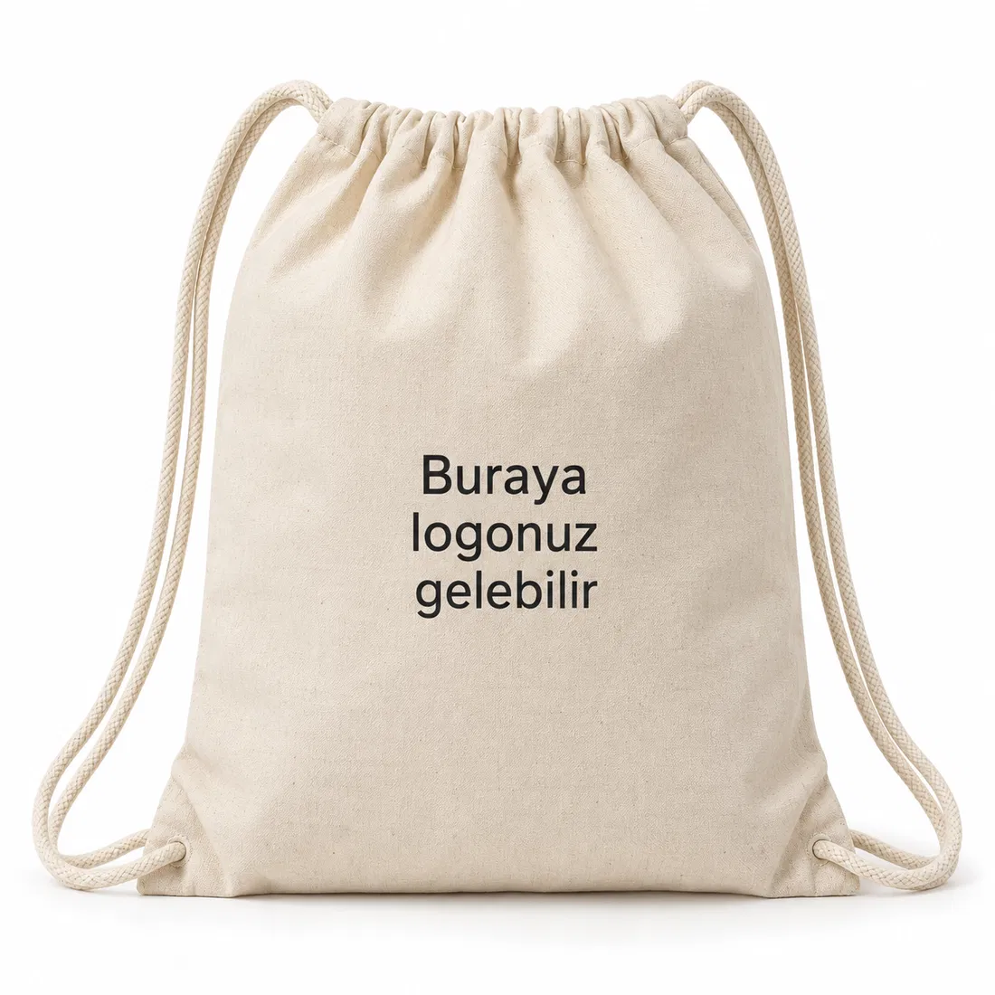 ST-080 Büzgülü Ham Bez Sırt Çantası