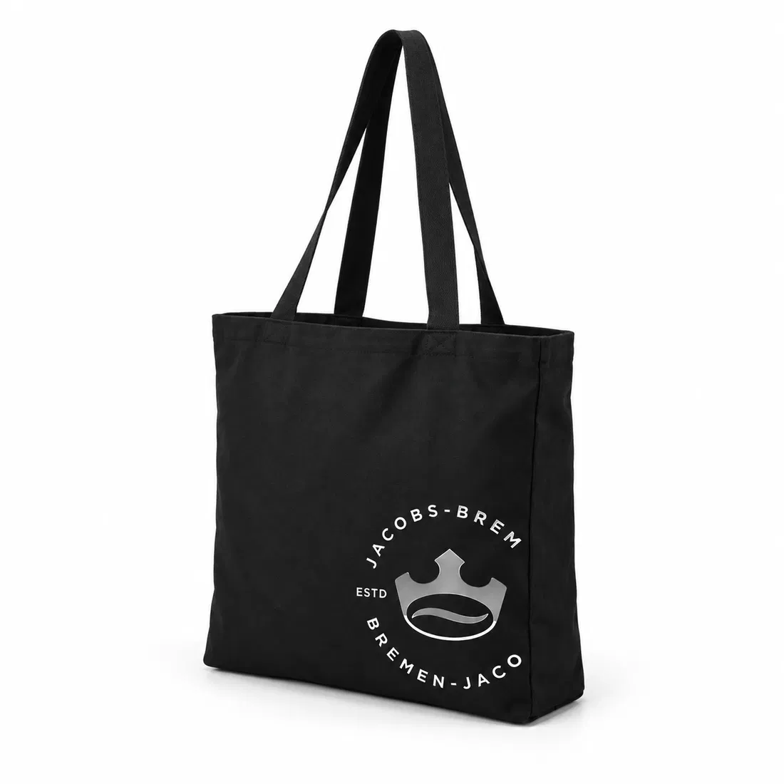 ST-091 Siyah Ham Bez Logo Tote Çanta