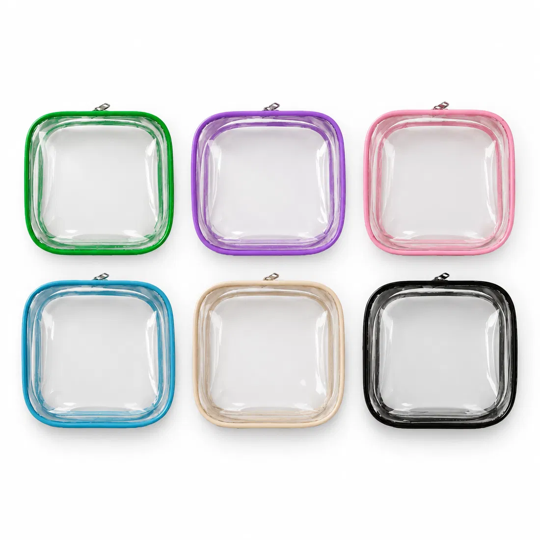 ST-111 Kare Şeffaf Mini Organizer 6 Renk