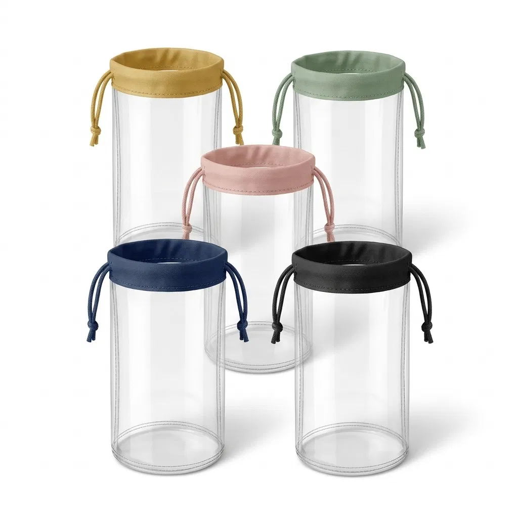 ST-125 Büzgülü Şeffaf Silindir Organizer 5 Renk