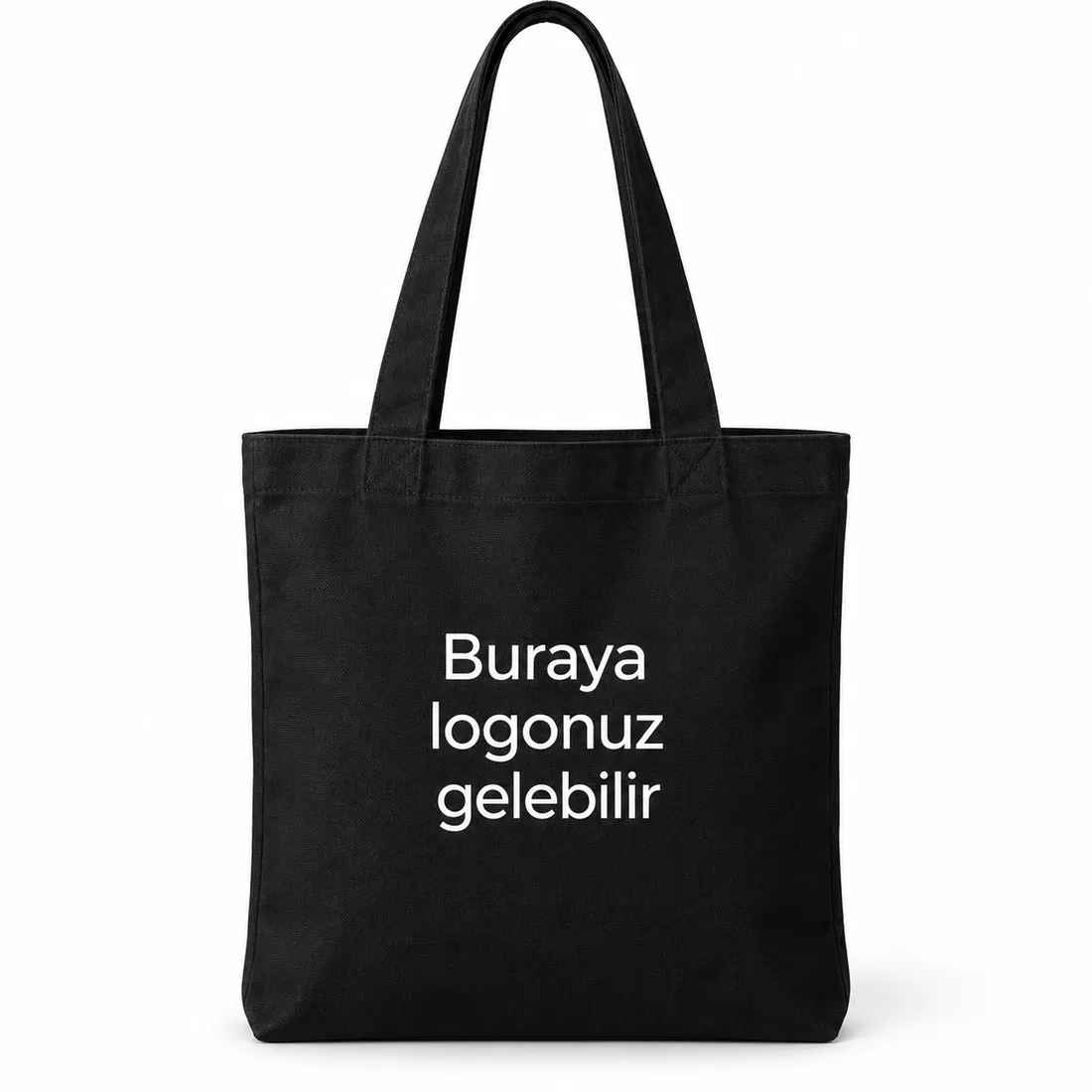 ST-134 Siyah Ham Bez Uzun Saplı Tote